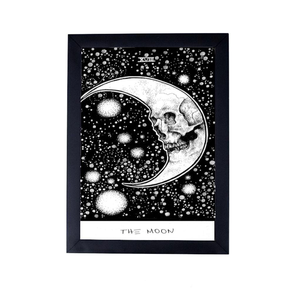 Lindo Quadro decorativo bruxaria carta tarot lua P8482
