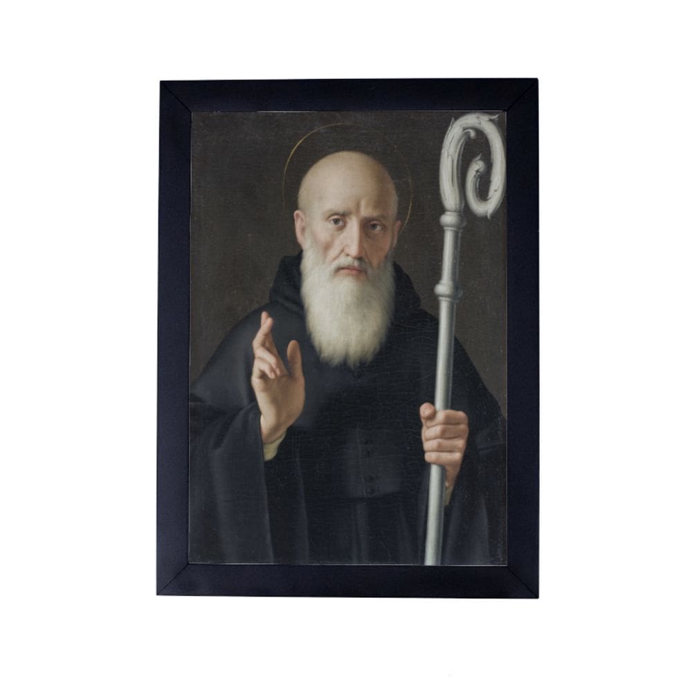 Quadro São Bento santo catolico P8489