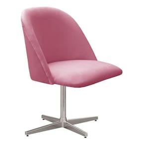 Poltrona Gaia Cadeira Decorativa Giratória Pé Metal