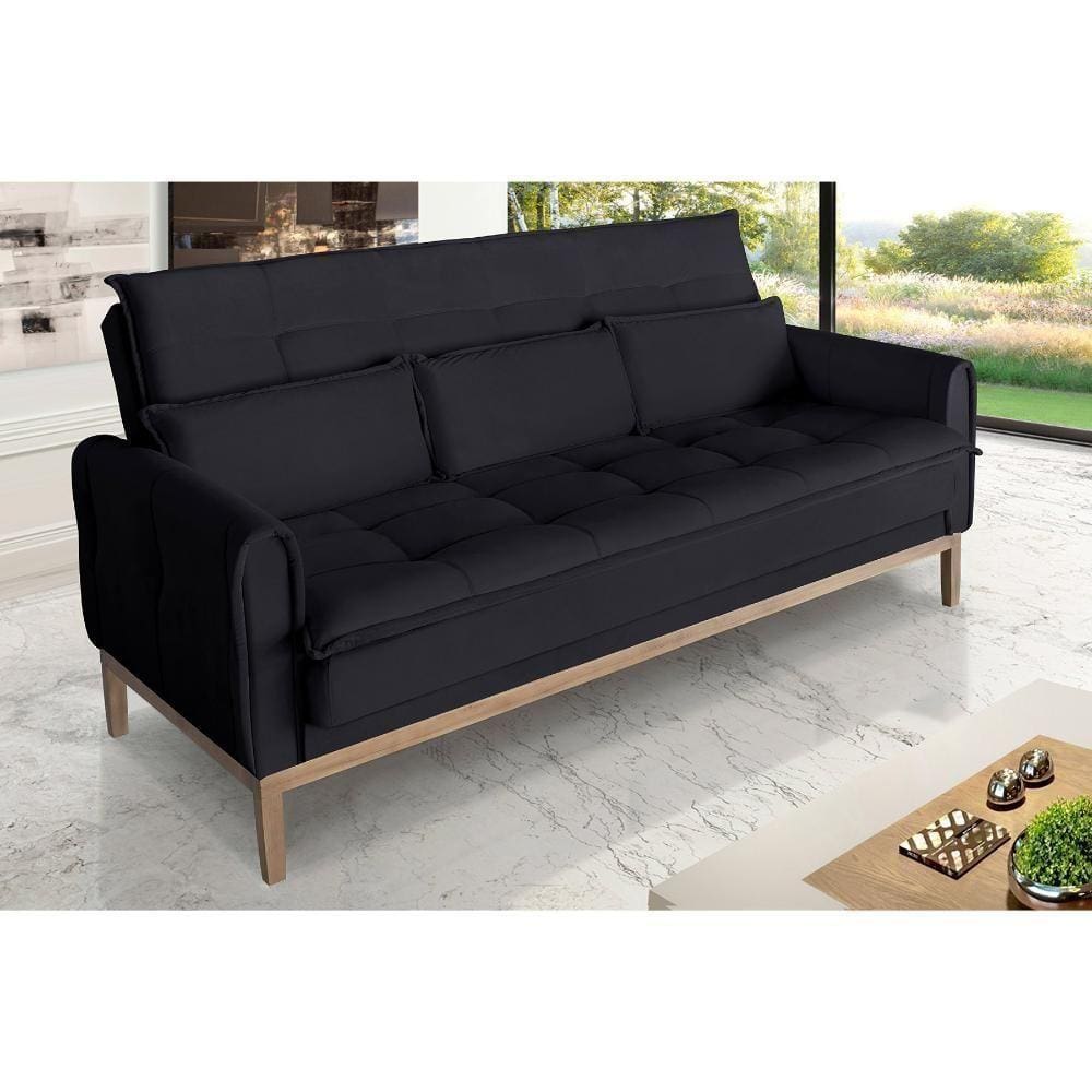 Sofá Cama Rivieira 2,00m-preto