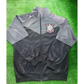 Jaqueta Corinthians Cinza/Preto