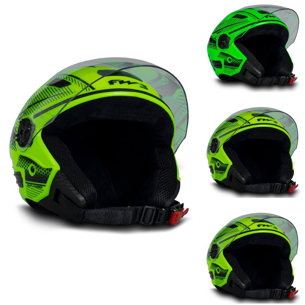 Capacete New Three Moto Taxi Tam.56 Amarelo Moto Taxi