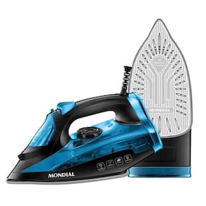 Ferro De Passar Mondial Vapor E Seco Azul 220V - F53-75302