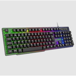 Teclado Gamer Viper PRO Semi Mecanico RGB Naja - 408 Preto Bivolt