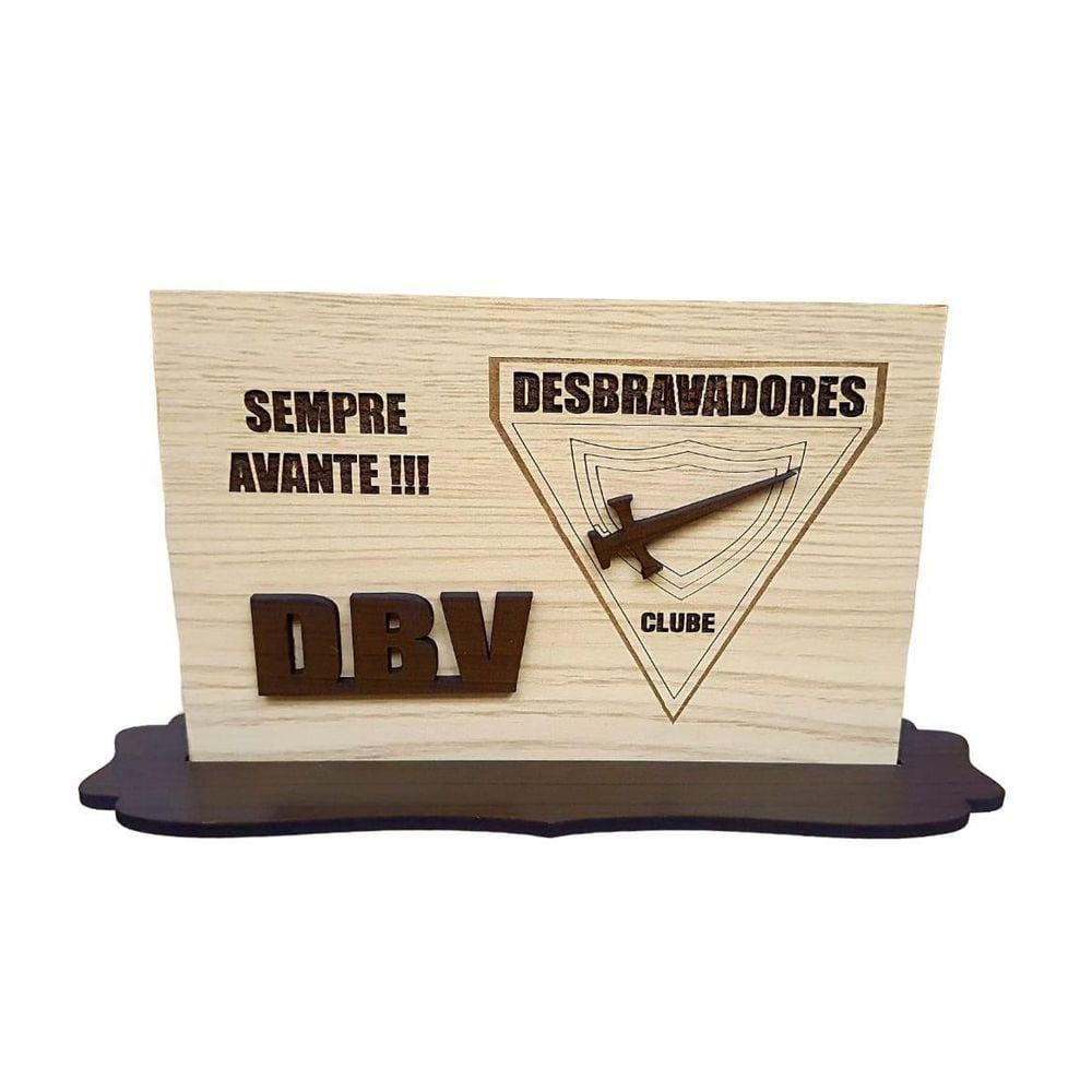 Placa Decorativa Desbravadores Para Mesa Dbv