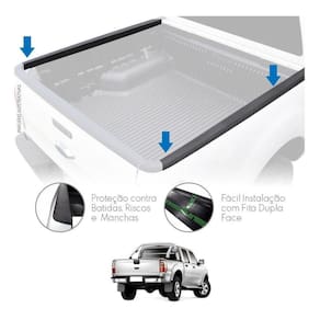 Protetor Borda Lateral Caçamba Ford Ranger Dupla 1994 A 2012