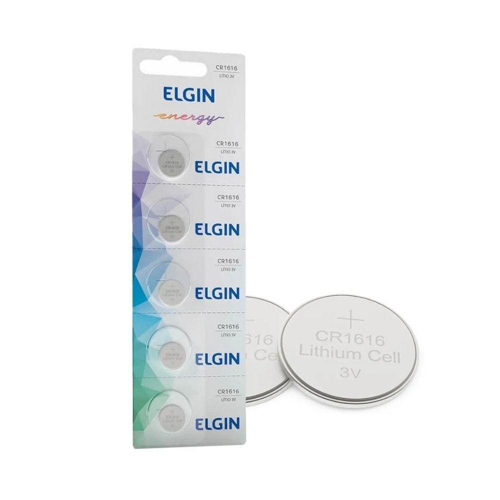 Bateria Botao de Litio ELGIN CR1616 Cartela com 5