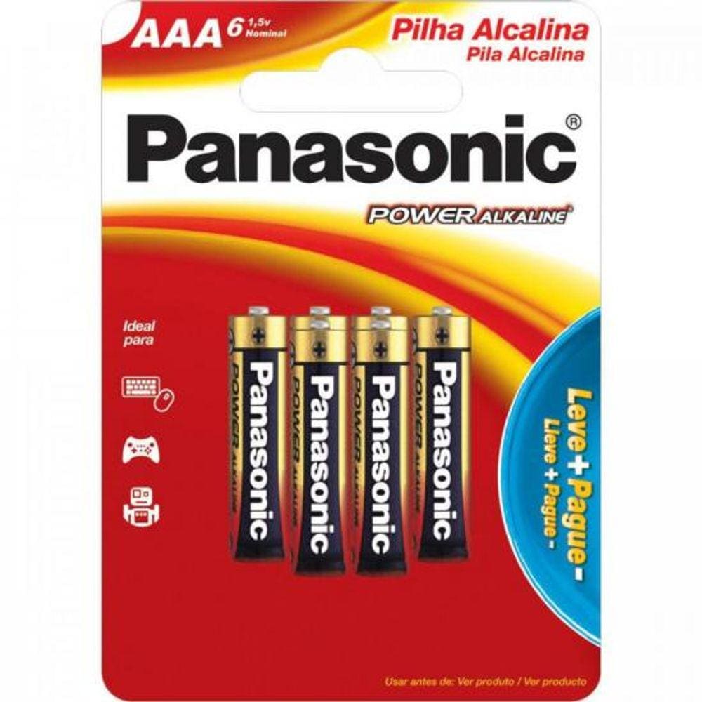 Pilha Alcalina AAA com 6 LR03XAB/6B192