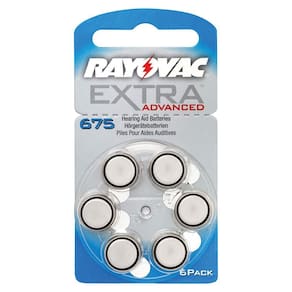 Bateria Auditiva Tamanho 675 com 6 675AUX-6XEBRA