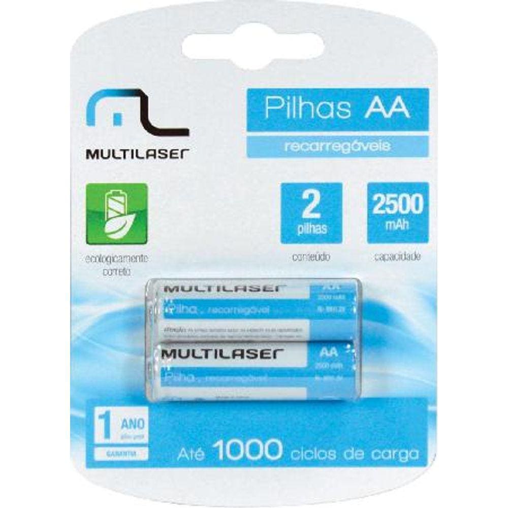 Pilha Recarregavel AA 2500MAH CB053 - Blister com 2