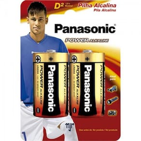 Pilha Alcalina D 1,5V LR20XAB-2B Panasonic