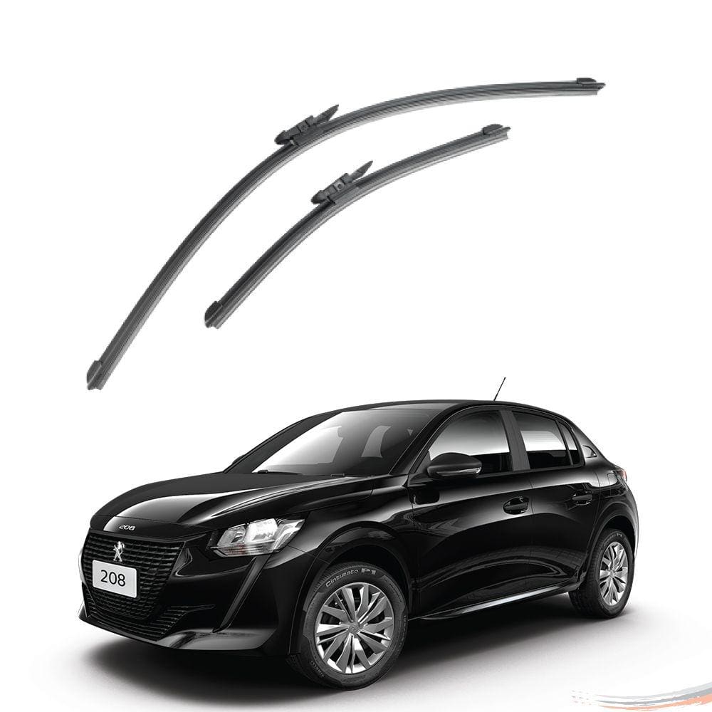 Par de Palhetas Dianteiras 26&quot;/15&quot; Peugeot 208 Punto Após 07