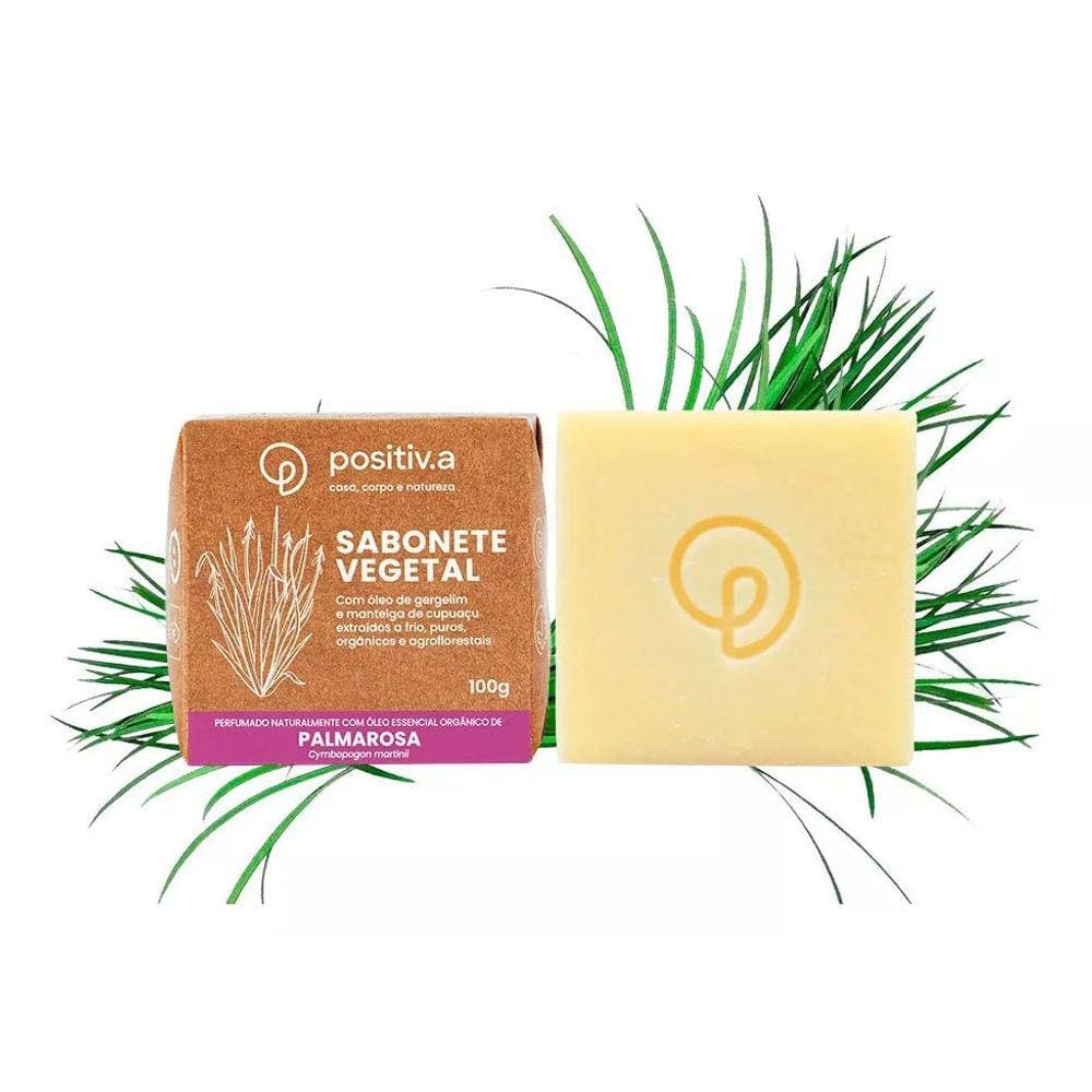 Sabonete Hidratante Vegetal Palmarosa 100g Positiv.a