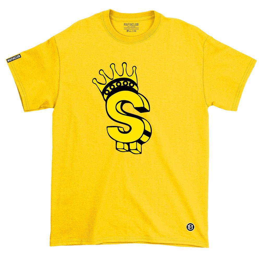 Camiseta Gola redonda MafiaClub Cifrão fio 30.1 penteado
