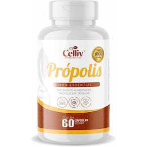 Extrato De Própolis 60 Capsulas De 500Mg Celliv