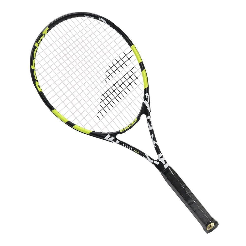 Raquete de Tênis Babolat Evoke 102 270g Preta e Amarela C/ Capa
