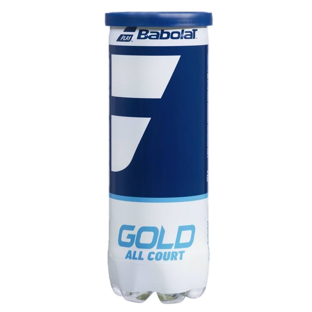 3 Bolas de Tênis Babolat Gold All Court - 1 Tubo