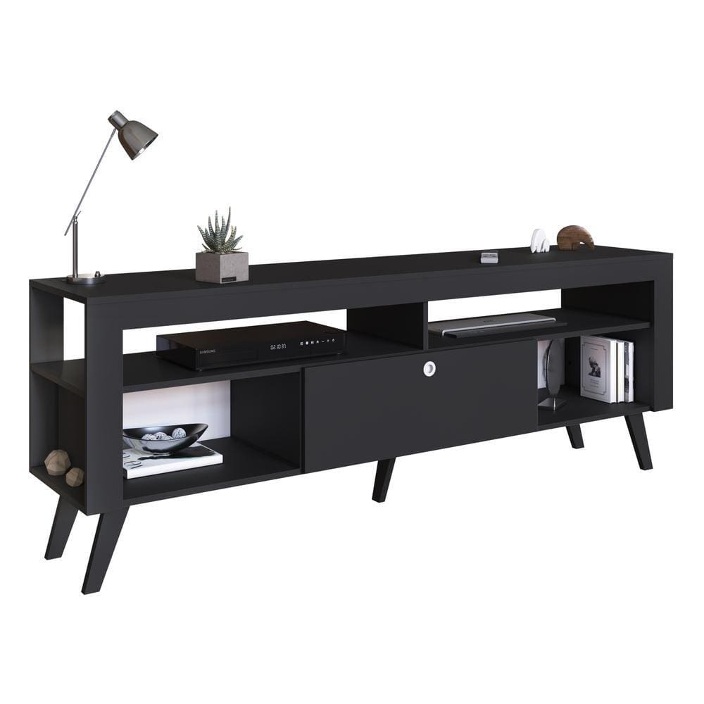 Rack Retrô TV 70" com 1 Gaveta Multimóveis CR45200