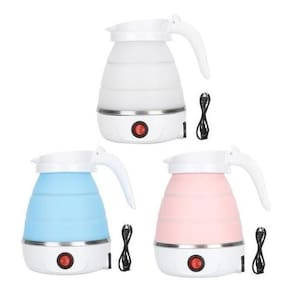 Jarra Elétrica Dobravel 600 Ml Agua Portátil Silicone