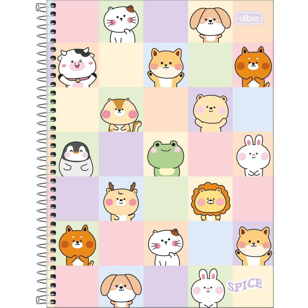 Caderno Espiral Universitário Spice Fem TILIBRA 1 10 ou 16 Matérias Escolha a Capa
