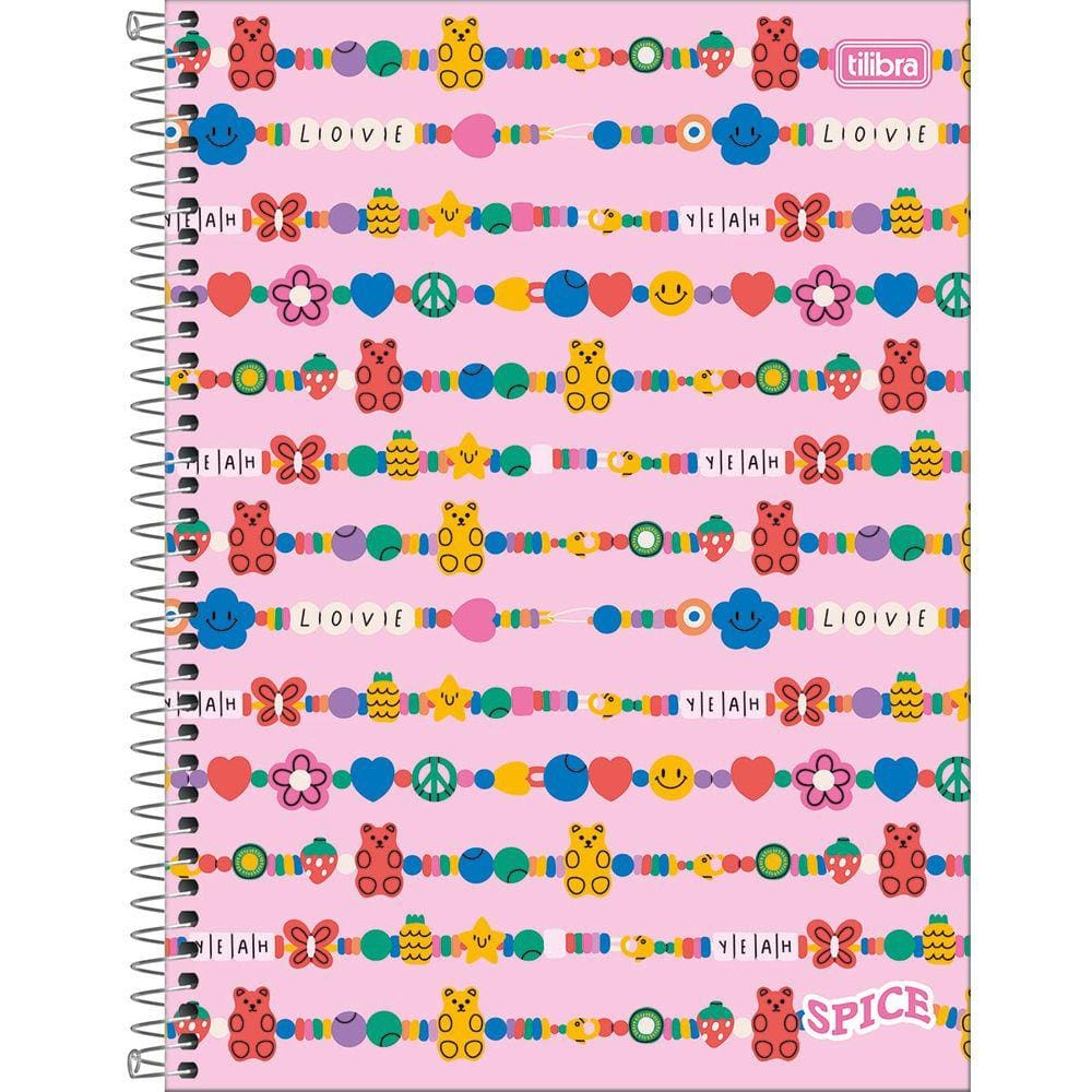 Caderno Espiral Universitário Spice Fem TILIBRA 1 10 ou 16 Matérias Escolha a Capa