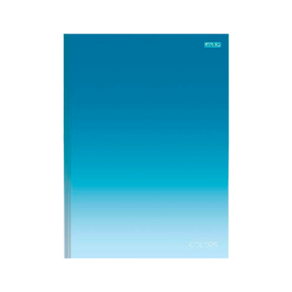 Caderno Brochura Tamanho 1/4 São Domingos 80Fls Colors Azul