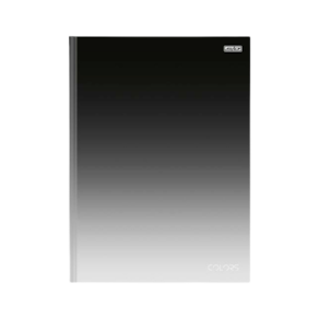 Caderno Brochura Tamanho 1/4 São Domingos 80Fls Colors Preto