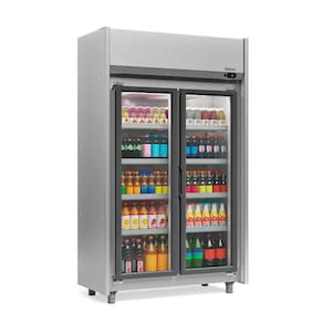 Refrigerador Expositor Vertical 820 Litros Inox 127V Gelopar GEAS-2P