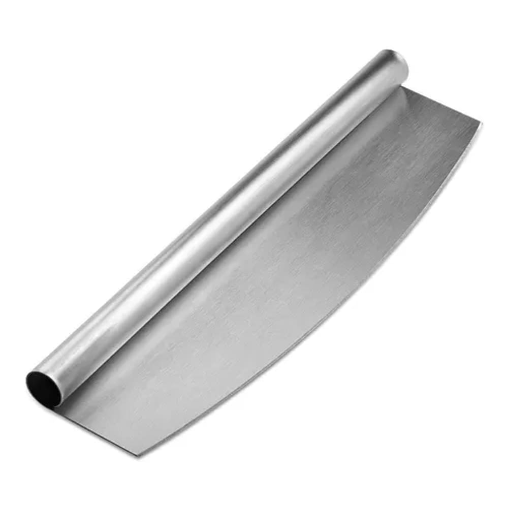Cortador De Pizza Profissional 35cm Em Inox Mimo Style Fatiador De Corte Multiuso Para Massas Paes Mini Pizza Brotinho