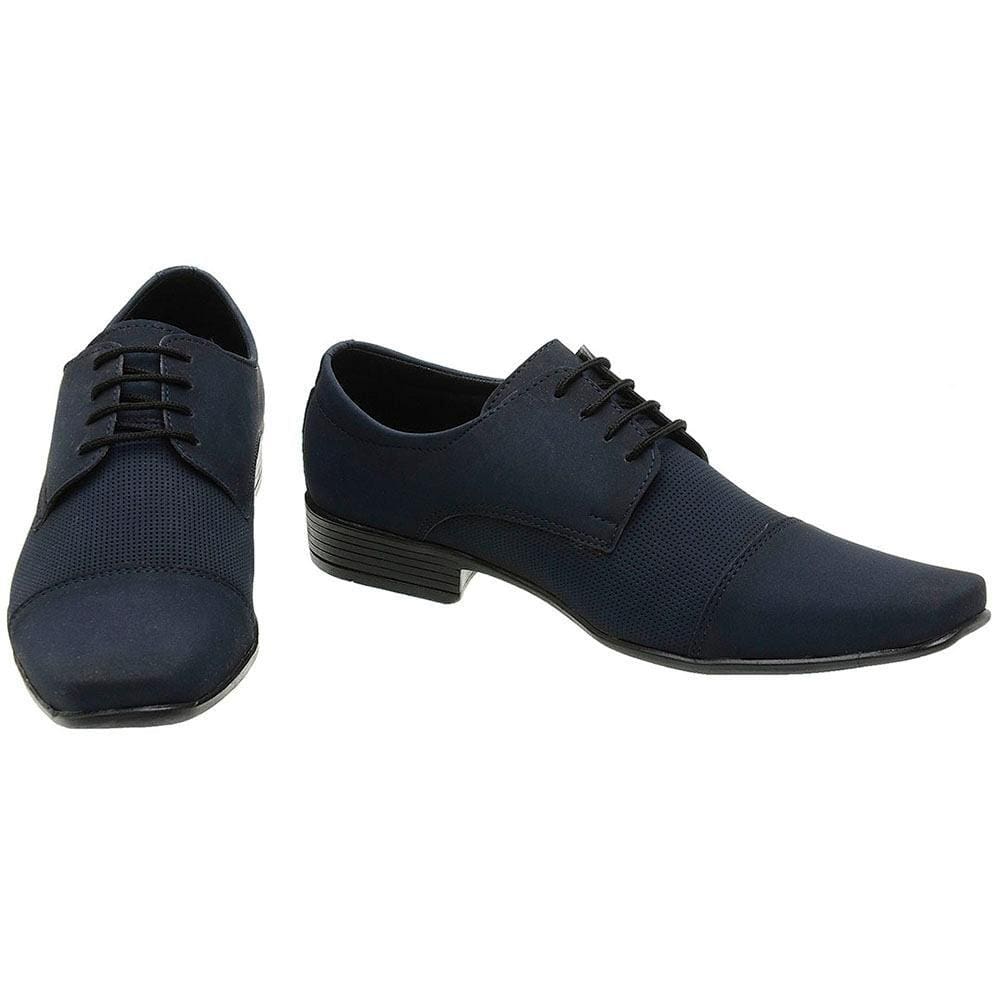 Sapato Social Masculino Cadarço Antiderrapante Leve Conforto
