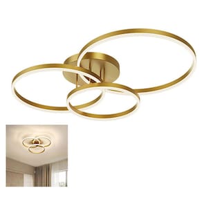 Luminaria 3 em 1 Lustre Perfil Led Infinito Arco Orbital Moderno Luxo Comercial Residencial Iluminaçao Ambiente Recepçao Sala Quarto Decoraçao