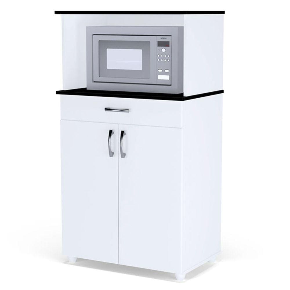 Balcão para Cozinha Multiuso Carina 2 Portas Cor Branco - AJL