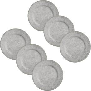 Conjunto 6 Peças Prato De Sobremesa Concrete Alleanza