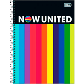 Caderno Universitário 10 Matérias Tilibra Now United Cores