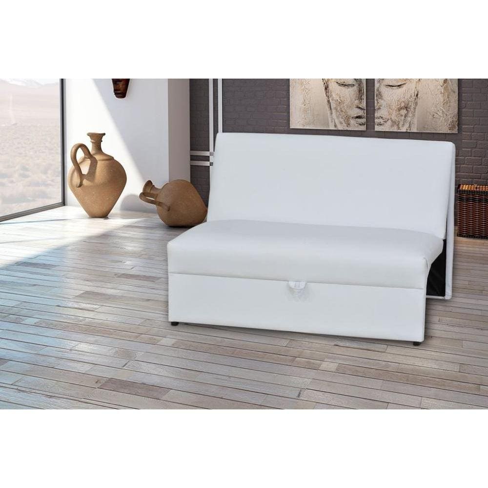 Sofá Cama Malu - Branco corino