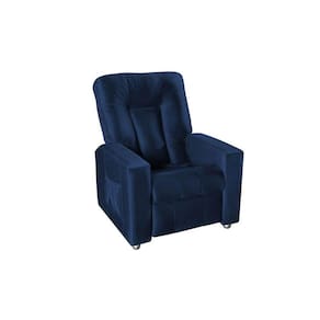Poltrona do Papai Reclinável Pallas MX5 - Veludo Azul marinho