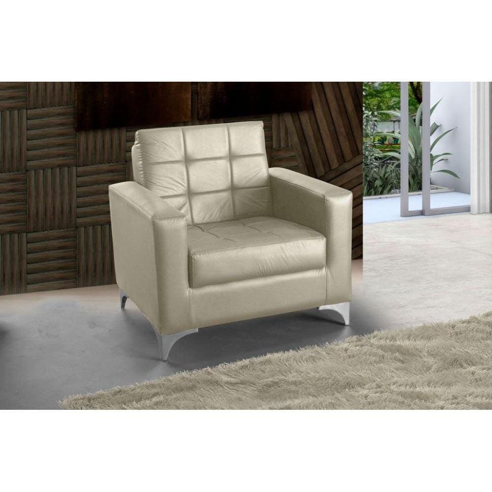 Poltrona Decorativa Taina - Bege corino