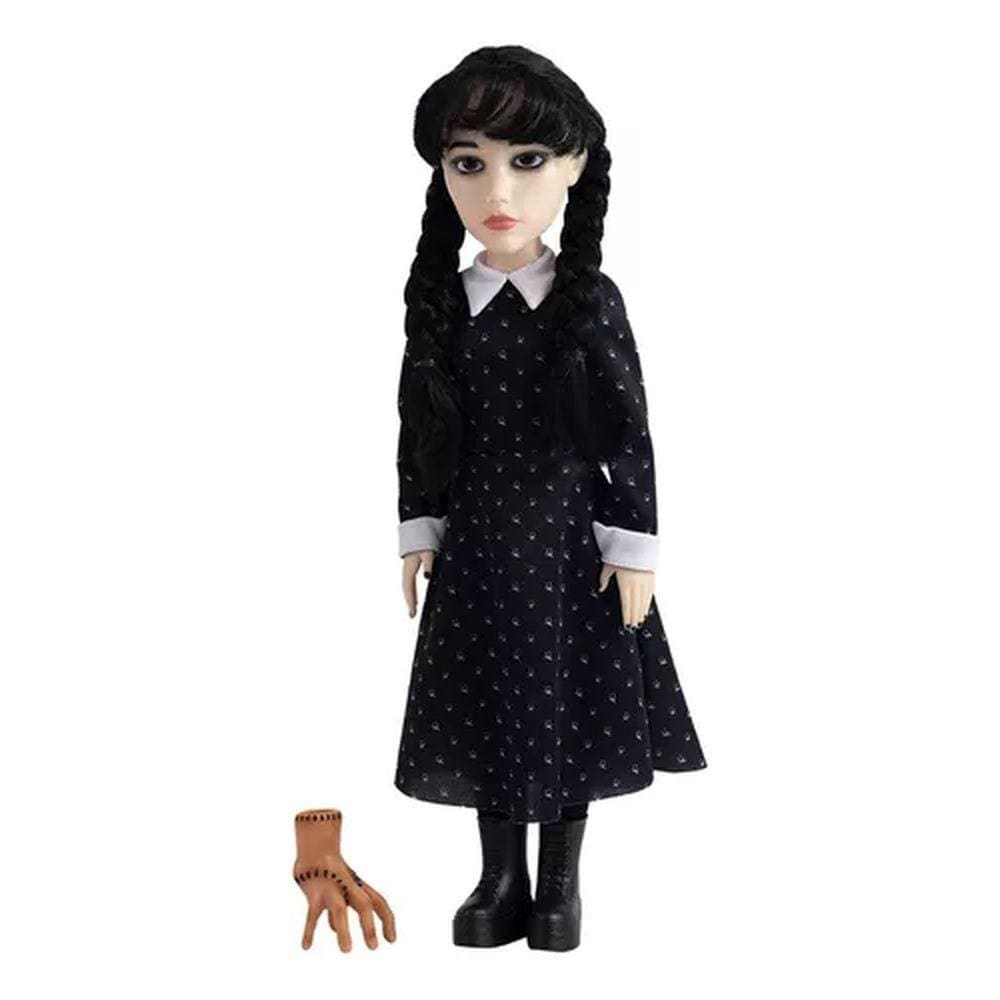 Boneca Wandinha Addams 44cm com Mãozinha - Baby Brink
