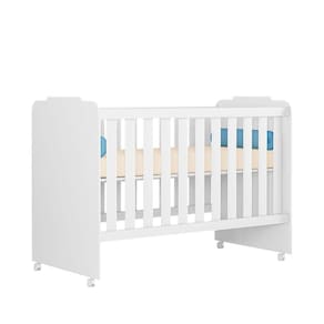 Berço para Bebê Amore Cor Branco Peternella Móveis