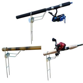 Kit 05 Suportes Para 1 Vara De Pesca Manivela Com Regulagem