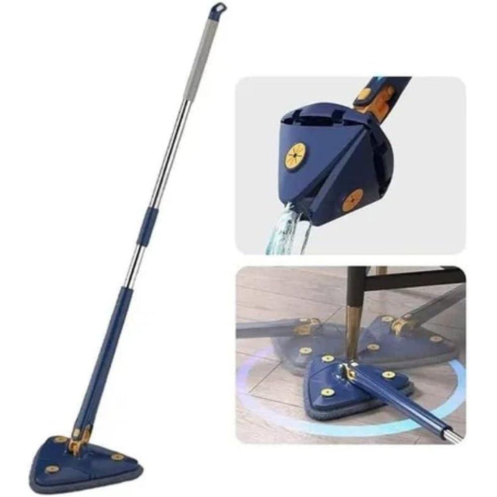 Mop Limpeza Ajustável Giratório 360 Triangular 51 Mop