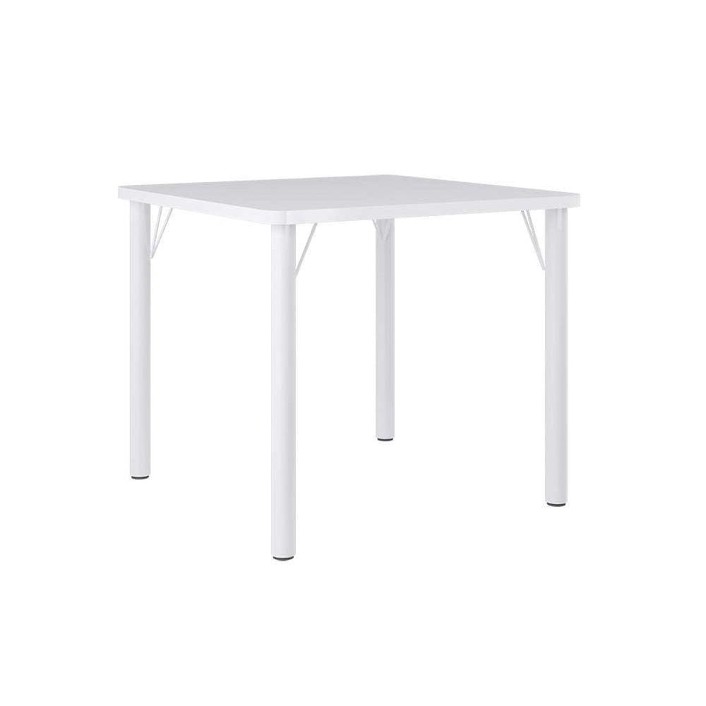 Mesa para Sala de Jantar 90cm Quadrada Luca Branco