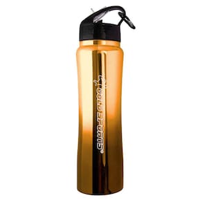 Garrafa Squeeze Gold Sports Walk 750ml Dupla Camada Aço Inoxidável 304 Canudo Bico Anatômico