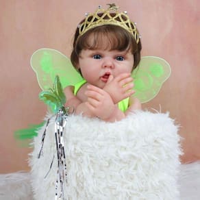 Bebê Reborn 3d Pele Com Veia Visivel , Corpo Inteiro Silicone Macio 55 Cm Color 3d Skin Doll Size Blue Eyes