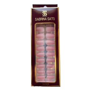 Sabrina Sato Unhas Postiças Autocolantes Rosa Ss2376-3 Com 24