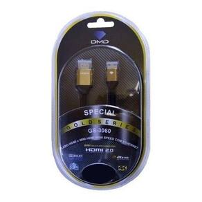 Cabo hdmi (mini hdmi) high speed c/ ethernet - 1,5m gs-3060/1,5m - DIAMOND