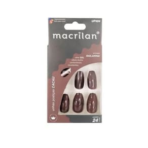 Macrilan Unhas Postiças Bailarina Cacau Up404 (24 Unidades)