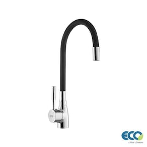 Torneira Monocomando Flexivel Eco Preta/Cromada
