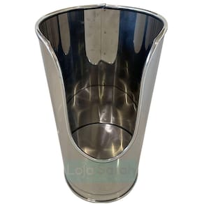 Suporte Porta Extintor Batom 160X310 Mm Aco Inox 430 Polido