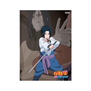 Caderno Brochura pequeno 1/4 80 Fls São Domingos Naruto Az